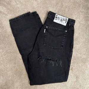Free People black denim jeans
